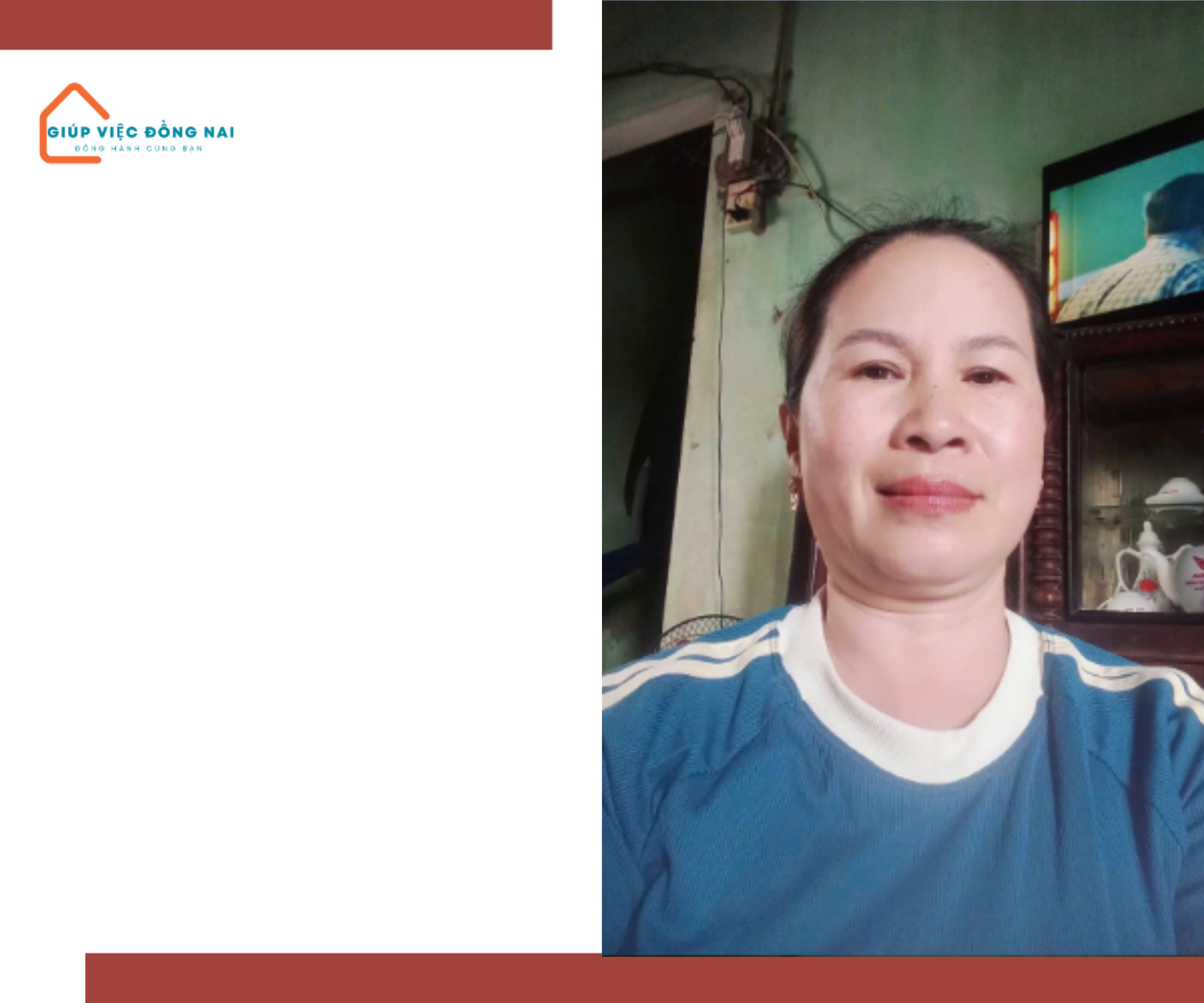 Chị NGUYỄN THỊ NGÀ, sinh năm 1972, quê Bình Định cần tìm việc