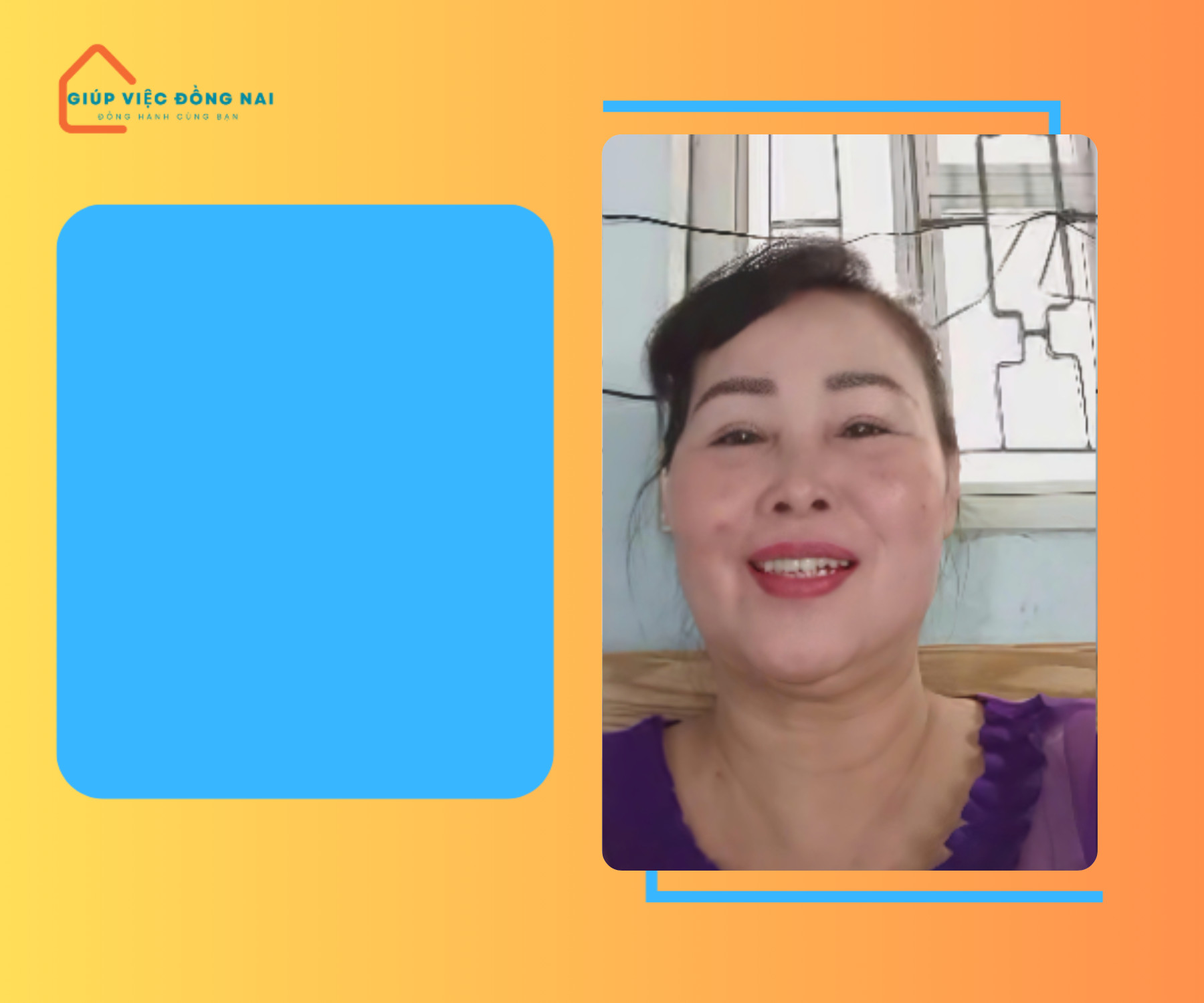 Chị ĐỖ THỊ XUÂN, sinh năm 1968, quê Đồng Nai cần tìm việc