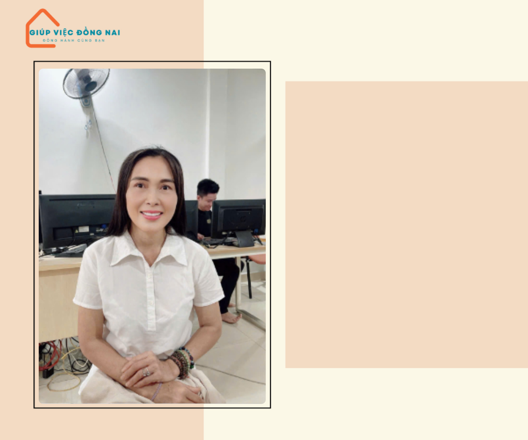 Chị NGUYỄN THỊ DIỆN, sinh năm 1975, quê Hồ Chí Minh cần tìm việc