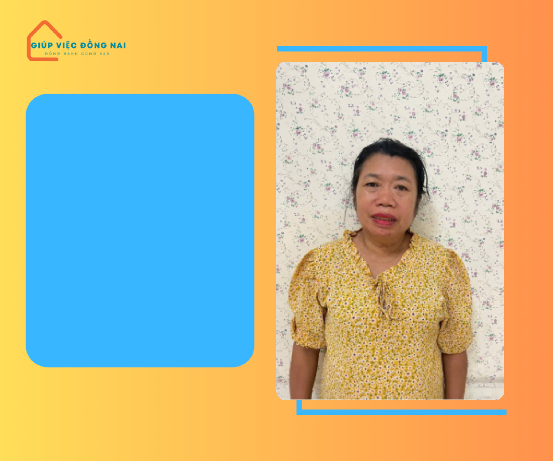 Chị NGUYỄN THỊ HẢI, sinh năm 1973, quê Nghệ An cần tìm việc