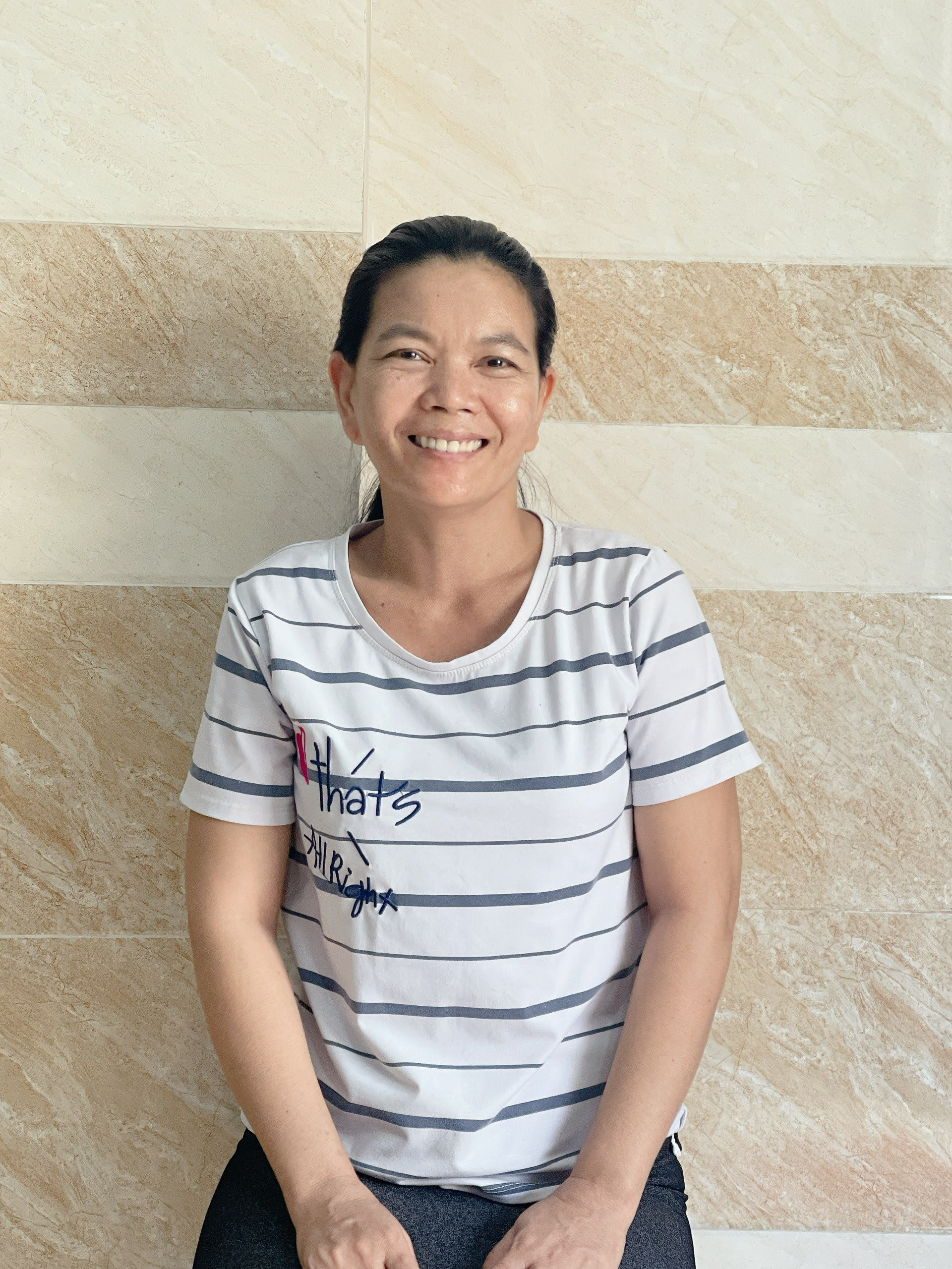 Chị Tuyết 48 tuổi người miền Trung thiện chí mong muốn tìm công việc lâu dài