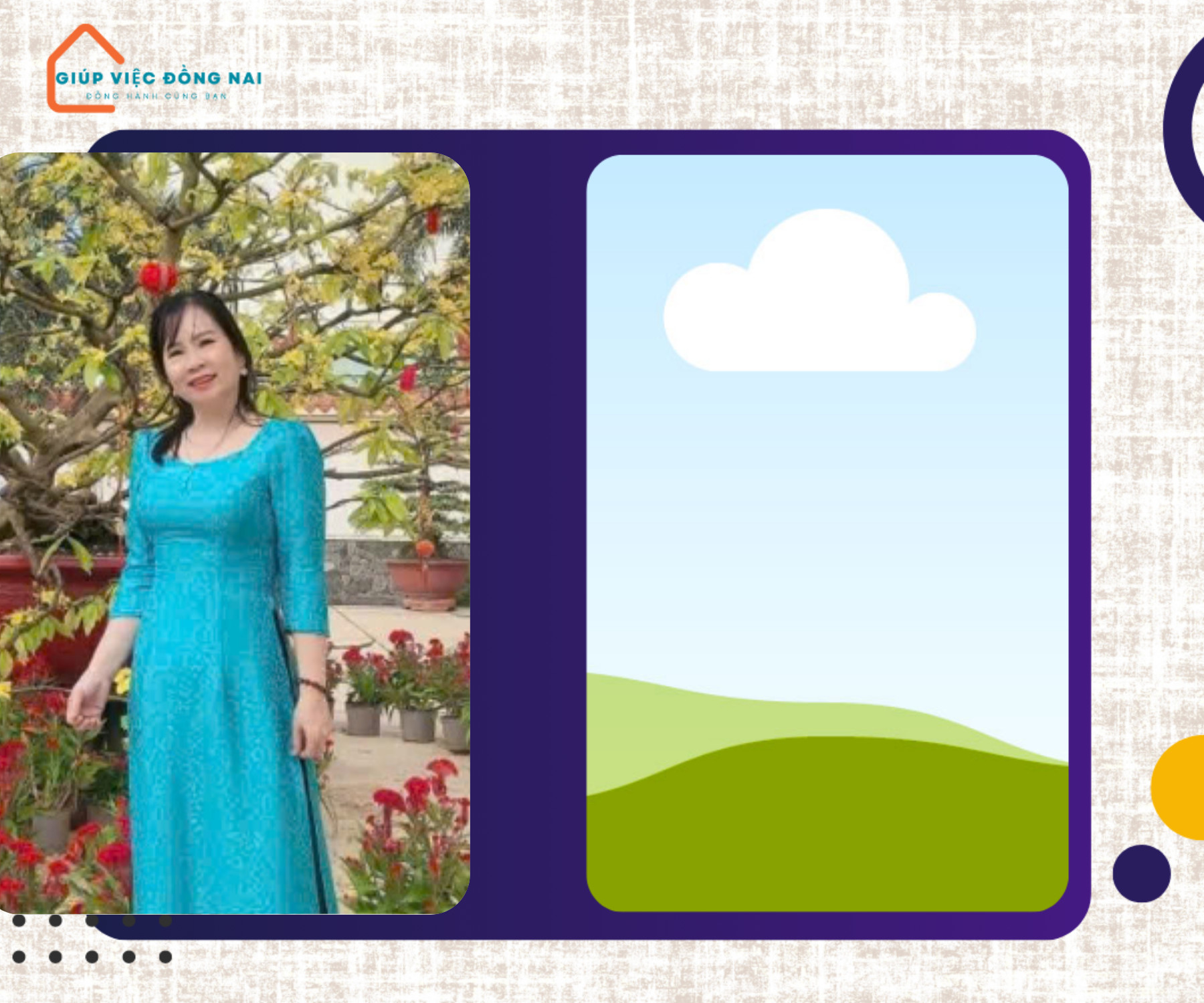 Chị NGUYỄN THANH THUỶ, sinh năm 1969, quê Hải Dương cần tìm việc