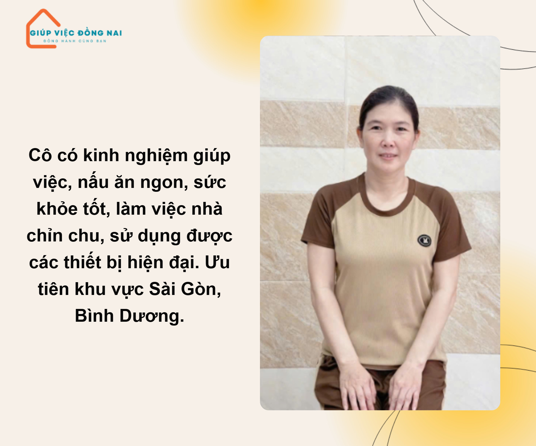 Chị HOÀNG DUNG HỒNG, sinh năm 1979, quê Bình Dương cần tìm việc