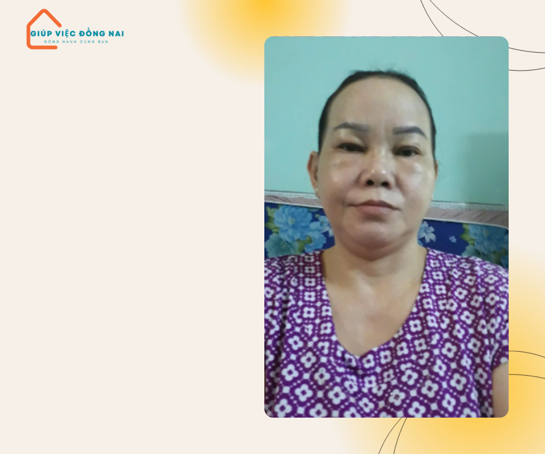 Chị Lê Thị Tươi, sinh năm 1976, quê Đồng Tháp cần tìm việc