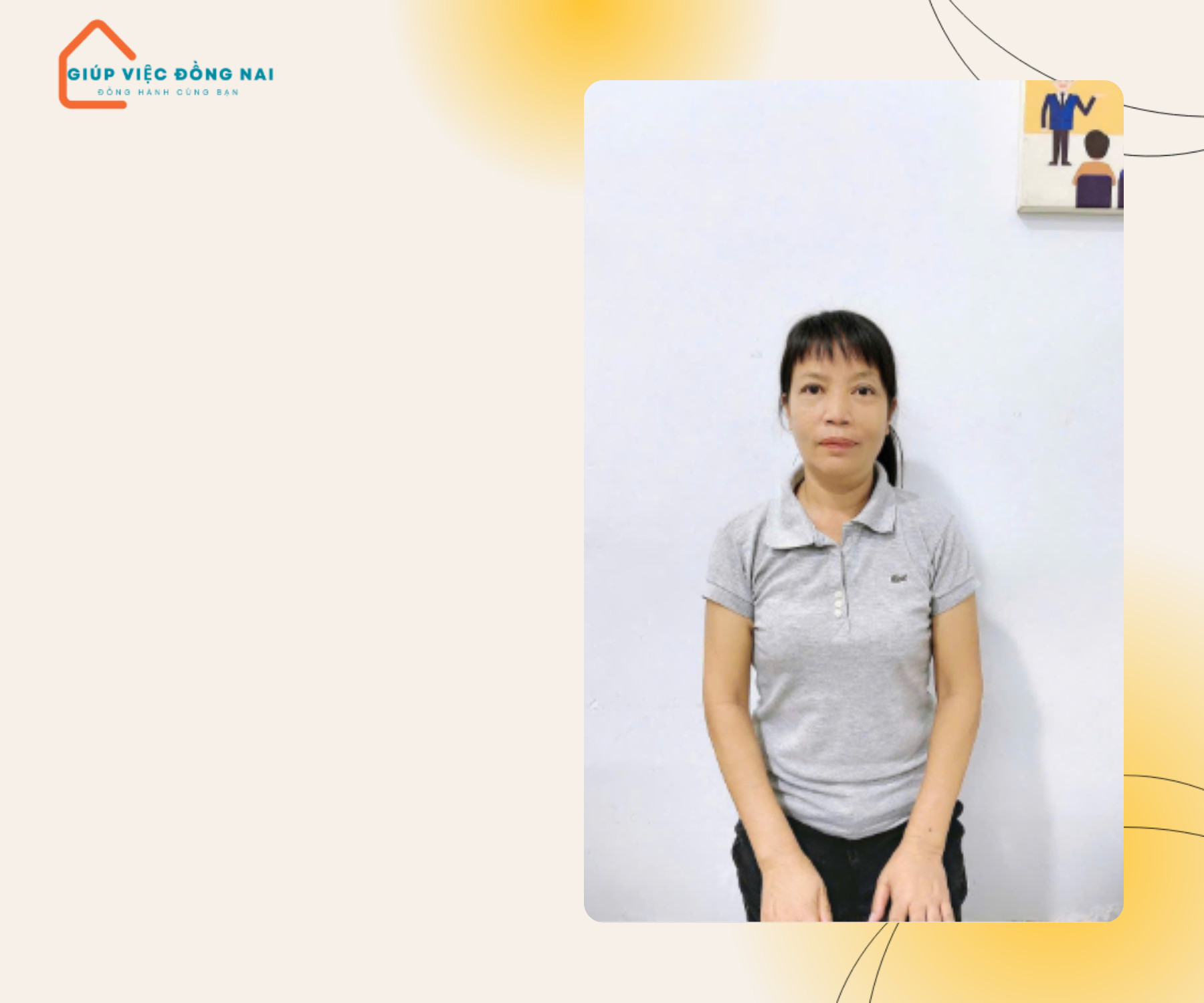 Chị NGUYỄN THỊ KIM PHƯỢNG, sinh năm 1972, quê Hồ Chí Minh cần tìm việc