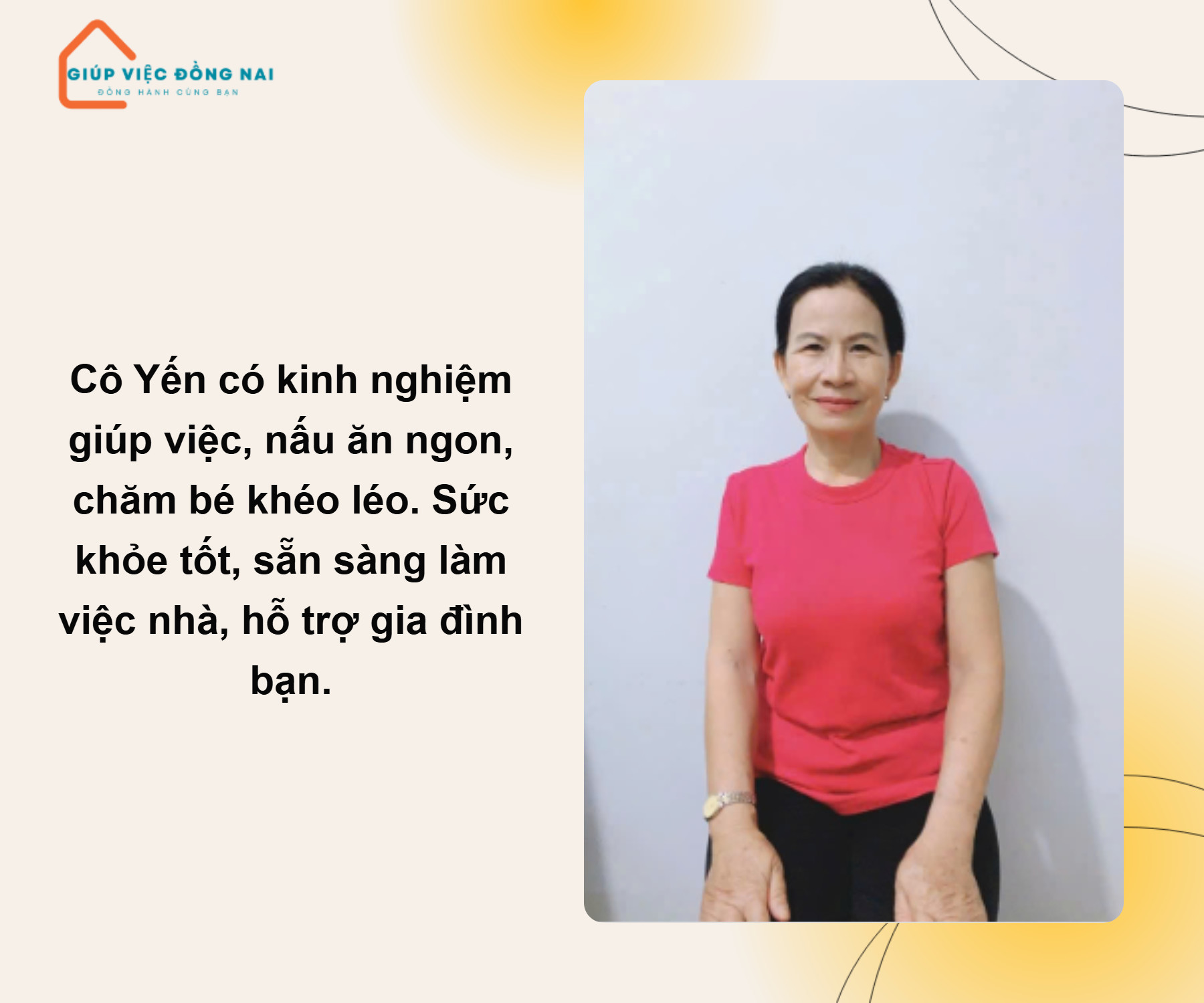 Đăng giúp người thân cần việc giúp việc nhà