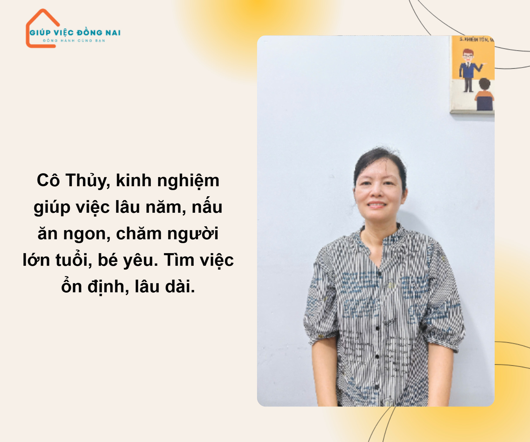 Chị TẠ THU THUỶ, sinh năm 1975, quê Hồ Chí Minh cần tìm việc