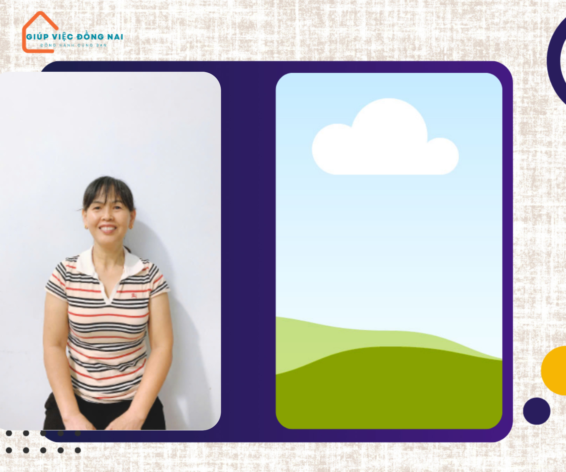 Chị HỒ THỊ LỆ, sinh năm 1969, quê Hồ Chí Minh cần tìm việc