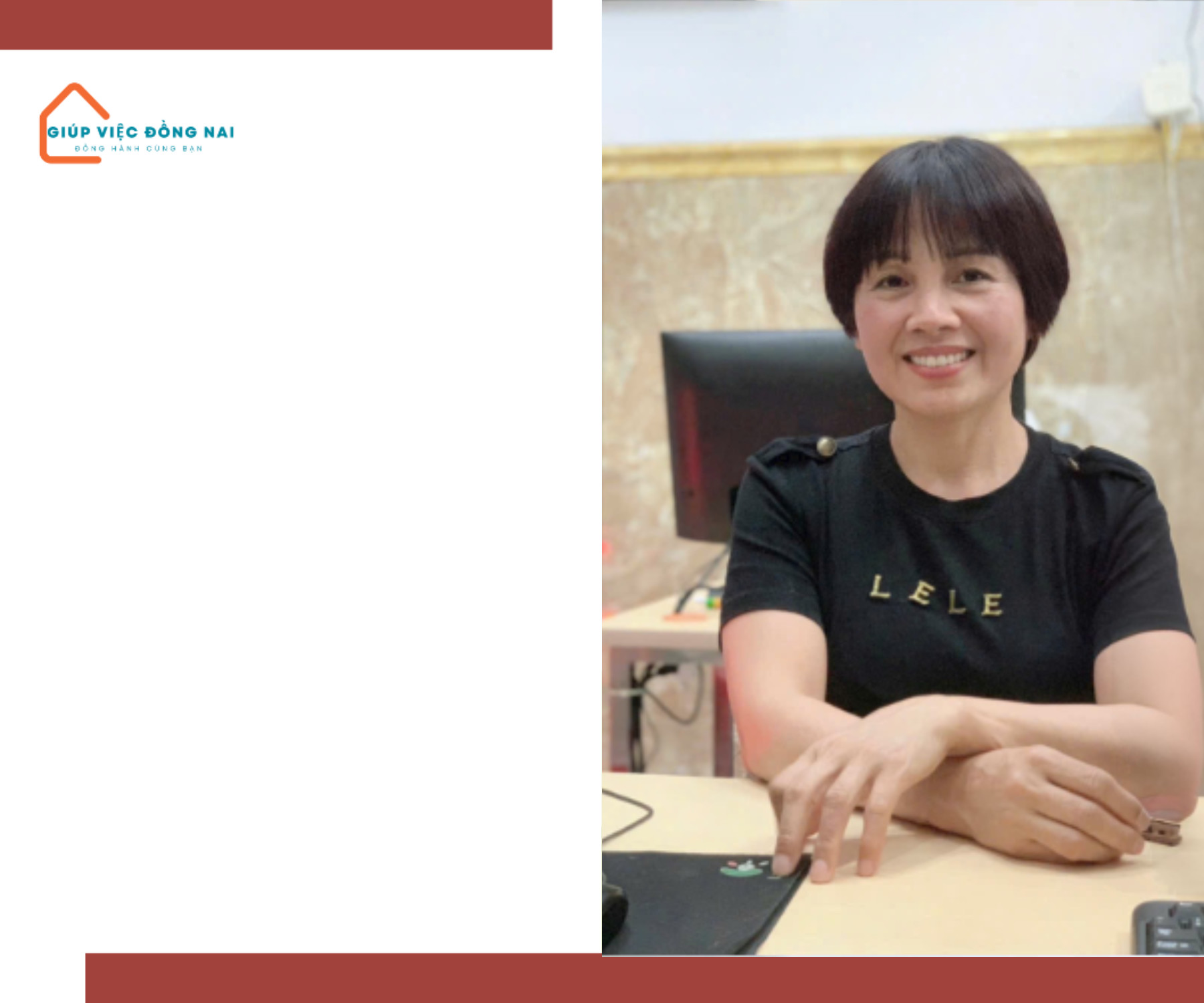 Chị ĐẶNG THỊ KIM LIÊN, sinh năm 1970, quê Bắc Giang cần tìm việc